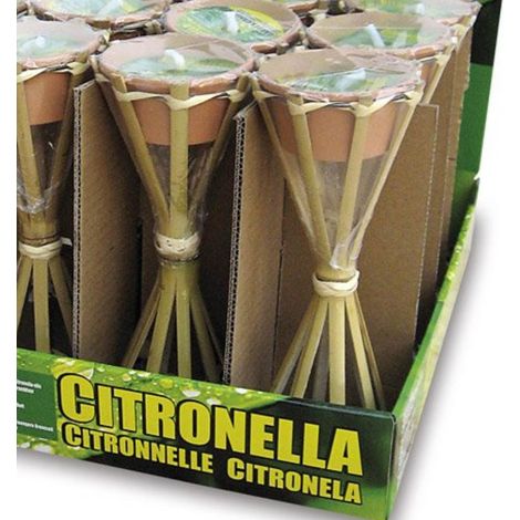 TORCIA + CANDELA DA TAVOLO CITRONELLA