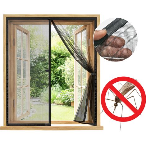 Zanzariera per finestre 50x100 cm Montaggio senza forare (1/5)