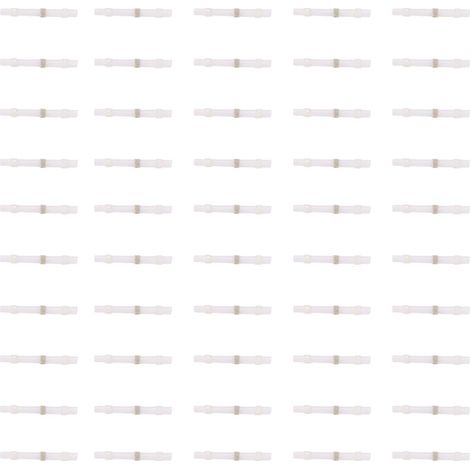 Kit de 50 connecteurs de fils à souder étanches avec gaine thermorétractable et bornes thermofusibles étanches (SSTS11 Blanc)