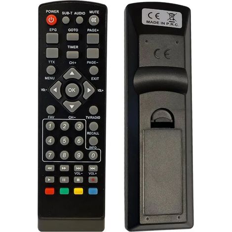 Télécommande universelle 5en1 compatible pour décodeurs TNT Puissant Engel Metronic Strom LiveTNT Xoro - HD LINE (1/5)