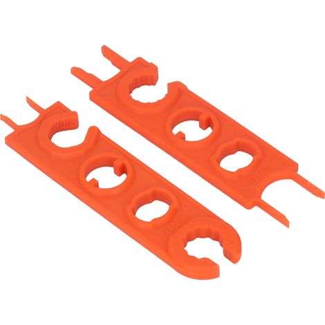 1 paire de clés à molette solaires pour l'assemblage, le démontage et la déconnexion des connecteurs de panneaux photovoltaïques (orange) (1/5)