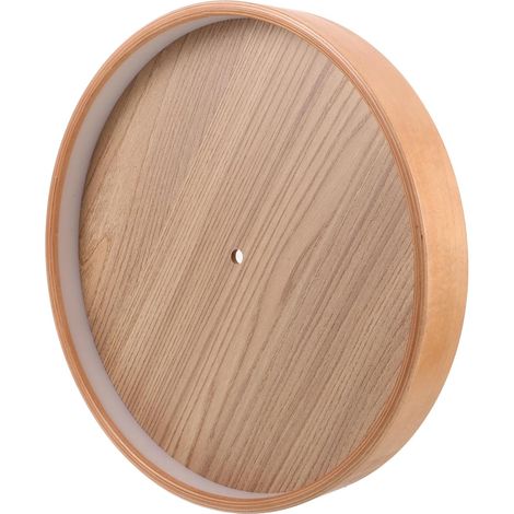 Cadre D’Horloge Mural en Bois Naturel 35,5 Cm Rond Pièce de Rechange Robuste pour Horloge Murale, Bordure en Bois Chaleureuse, Accessoire Décoratif pour Salon, Bureau ou Chambre (1/5)