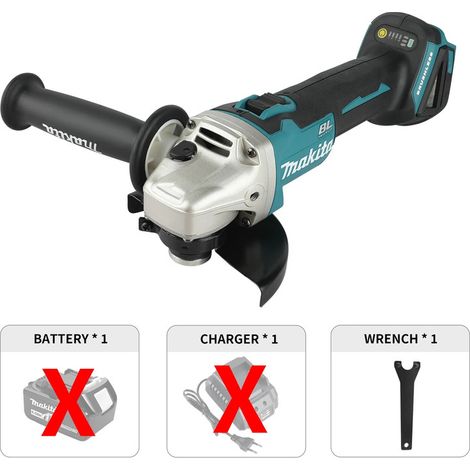 Meuleuse d'Angle Sans Fil 18V Makita DGA404, Tronçonneuse Meuleuse Brushless 125mm pour Métal, Machine Nue