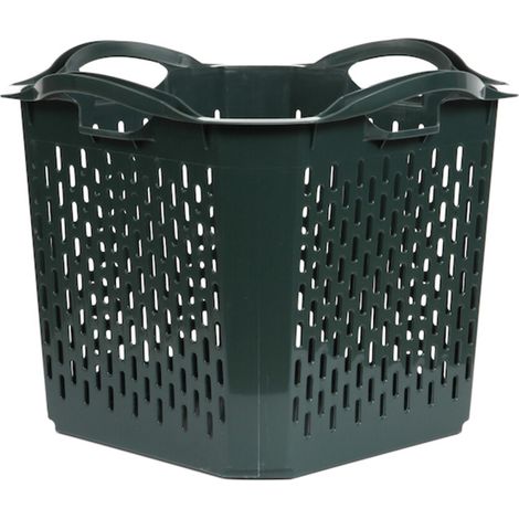 floraworld Gartenkorb STACK 40 Liter grün