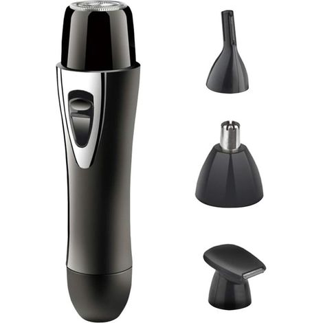 Rifinitore elettrico ricaricabile tramite USB, per peli di naso e orecchie, compatto, nero, per uso personale maschile e femminile. (1/5)