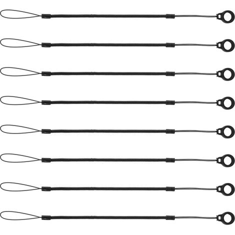 10pcs Dragonne Élastique Silicone,30cm Rétractable, Sangle à Ressort pour Laisse de Stylo Anti Perte Cordon Fixation Stylo pour Écran Tactile Tablette