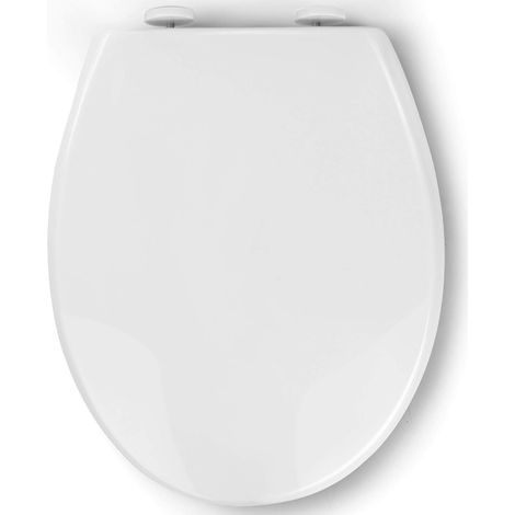 WC-Sitz mit Absenkautomatik, WC-Sitz mit Schnellverschluss, einfache Montage von oben, O-förmig (1/5)