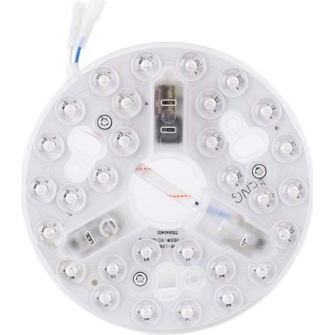 Kit de remplacement pour ventilateur de plafond à LED de 5,3 pouces, 3 000 K, 4 200 K, 6 500 K, intensité variable, 15 W, rond, 95 à 265 V (1/5)
