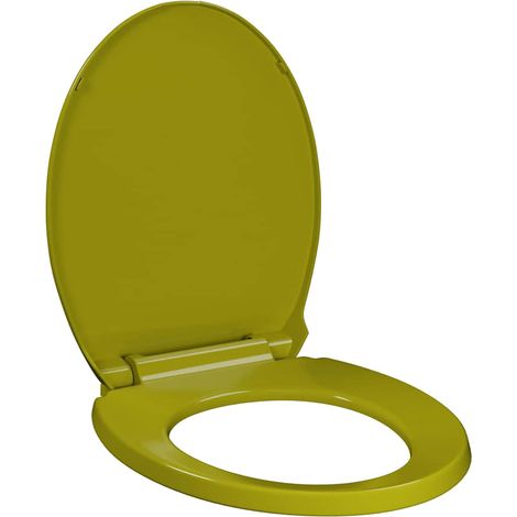 vidaXL Tapa y asiento de váter con cierre suave ovalada verde (1/2)