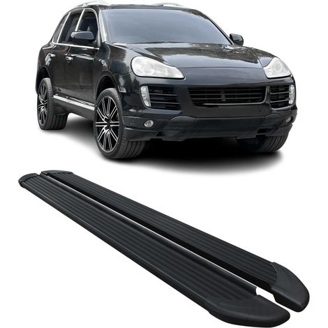 OMAC Trittbretter für Porsche Cayenne 2003-2010 Alu Schwarz (1/5)