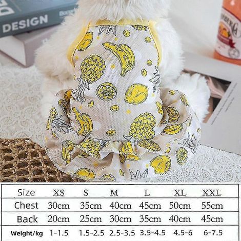 Nueva ropa de verano fresca para perros con estampado animal: vestido, camiseta, falda de tirantes para gatos, perros, caniches y pugs pequeños y medianos. Vestido, chaleco, camisa. (1/5)