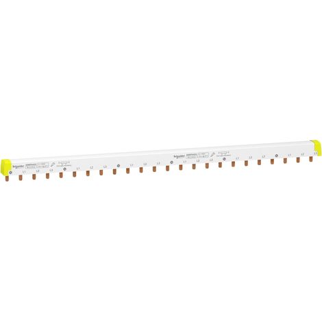 Peine de dientes Schneider Electric Acti9 IC60 blanco 24 módulos