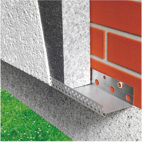 SikaWall®-9261 Perfil de Arranque - Perfil metálico de arranque para SATE - 40 mm - Caja de 10 unidades - Plateado