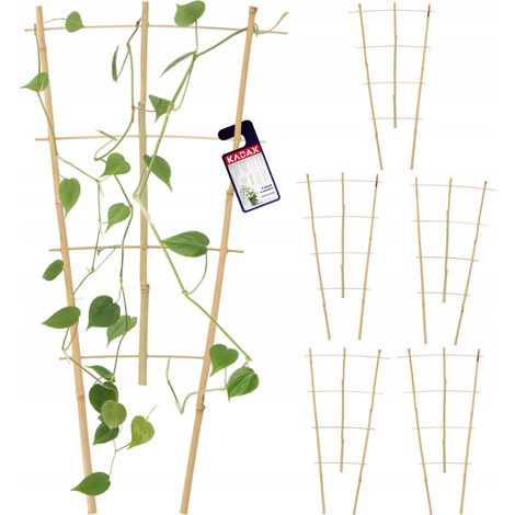 KADAX Support de pergola échelle en bambou 60 cm 5 pcs (1/5)