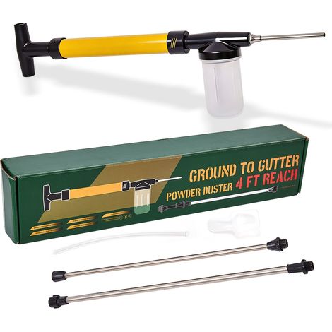 Pulvérisateur à Poudre pour Terre de Diatomée avec Pompe – Duster Réglable jusqu’à 1,2 m, Débit Ajustable, Applicateur Métal pour Jardin et Traitement (1/5)