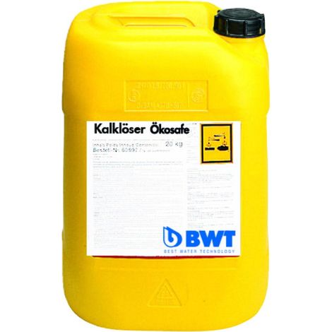 BWT Schnellentkalker Kalklöser Ökosafe, flüssig, für Aluminium und Kupfer, 20kg Kanister, 60971 (1/2)