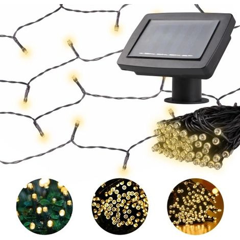 Solar-Gartenlampenkette mit 100 LEDs