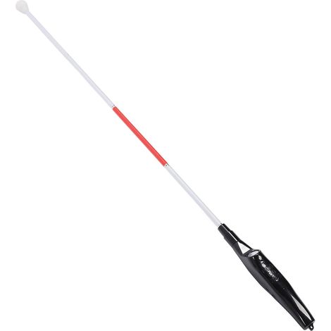 Faltbarer Blindenstock mit rotem, reflektierendem elektronischem Signalton zur Hindernisvermeidung und Gehhilfe für Blinde (englische Version) (1/5)