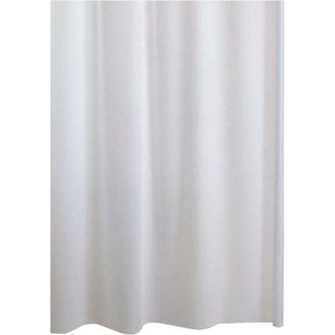 Cortina de ducha de PVC 240X200 blanca Aglaia 05812