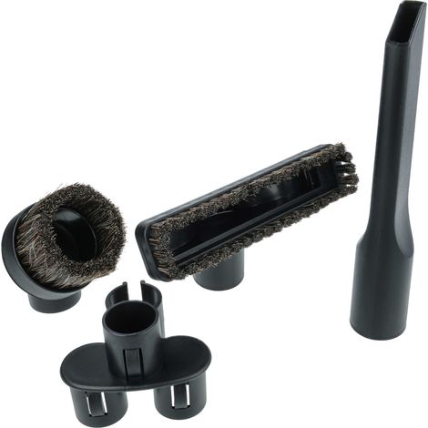 vhbw Set di bocchette da 4 pzz. compatibile con Vax aspirapolvere - 32 mm nero