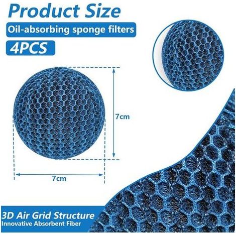 Absorbeurs de Piscine Réutilisables, Eponge Anti Mousse Spa, Absorbeur D'écume Convient à Divers Systèmes de Filtration, Éponge Absorbant l'huile, Nettoyant en Mousse (1/4)