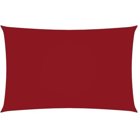 Parasol terrasse - vidaXL Voile de parasol tissu oxford rectangulaire 2x4,5 m rouge - Parasol balcon (1/5)