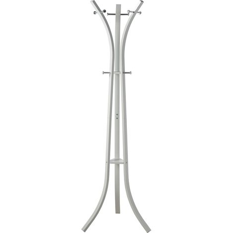 Portemanteau Sur Pied En Métal Blanc 58X58X180 Cm, Tube : 20/40Mm+°13M (1/2)