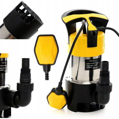 Bomba sumergible para agua limpia y sucia 1850 W 21000 l/h Kraft&Dele (1/5)