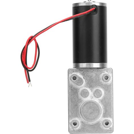 Moteur à réducteur électrique réversible à vis sans fin, arbre de 8 mm, 24 V (100 tr/min) (1/5)