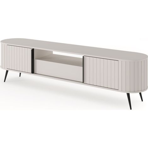 Meuble de salle de bain, Noir Mat, 80 × 57 × 46 cm, poignées argentées (1/4)