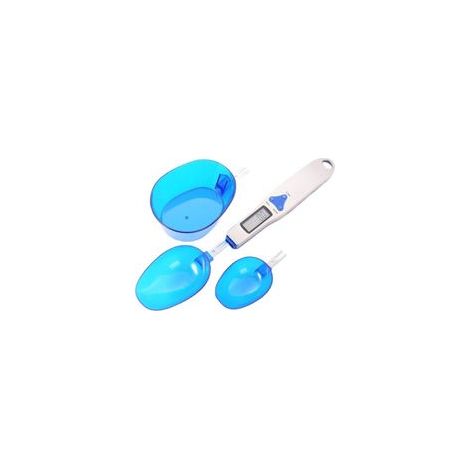 Mengshen Balance de cuisine numérique avec 3 cuillères à mesurer pesant et ingrédient liquide sec Thé au lait Farine d'épices 1.1lb / 500g (0.1g)