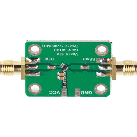 Rauscharmer Verstärker 0,1 bis 2000 MHz ±30 dB, gute Leistung, kompakte Bauform, Breitbandverstärker, Signalempfänger (1/5)