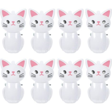 8 simpatiche clip a forma di gatto, ideali per chiudere sacchetti di patatine o sacchetti da cucina, per un utilizzo versatile. (1/4)