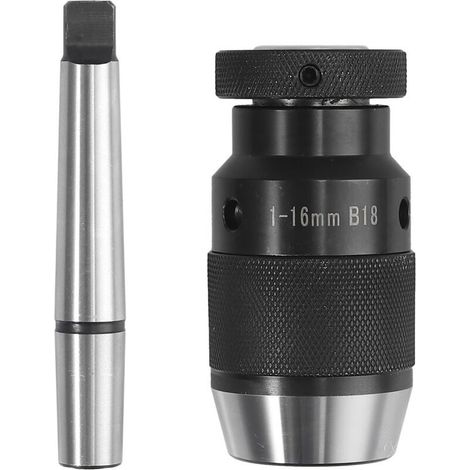 Ecleanfy - 1-16 MANDRIN B18 + ARBRE JOINT MT2-B18 Mandrin de perçage sans clé et arbre autobloquant avec mandrin conique MT3-B18 / queue conique MT2-JT3. (1/5)