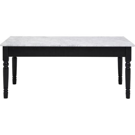 Interiors By Premier Marble Top Coffee Table, Elegant Decorative Table For Livingroom, Carved Legs Display Table For Bedroom