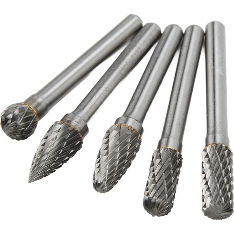 5-teiliger Doppelschneider aus Wolframkarbid, 6x10mm, für die Automobil-, Luftfahrt-, Schiffs- und Maschinenbauindustrie (1/5)