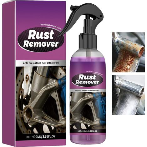 Spray Dérouillant 100ml - Anti-Rouille pour Voiture & Métal - Convertisseur pour Châssis, Machines & Meubles - Entretien & Réparation