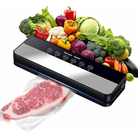 Machine sous vide 5 en 1 avec modes sec et humide, pour la cuisine et le stockage, noire (1/5)