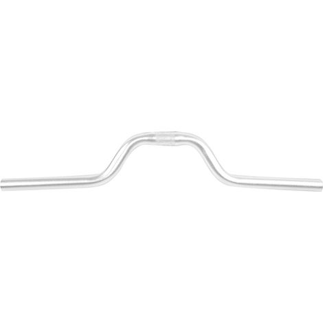 Guidon relevé en aluminium pour vélo à pignon fixe 25,4 mm x 520 mm (argenté) (1/5)