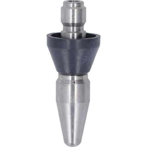 Lanceur turbo pour nettoyeur haute pression 5000PSI, pointe compacte en acier inoxydable, tête large arrière 3 trous, 3/8in NPT, pièce de rechange (1/5)