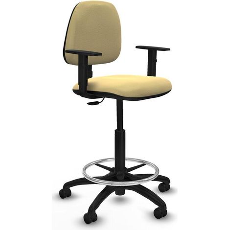 piqueras-y-crespo Silla de Oficina Crema Ergonómica (1/3)