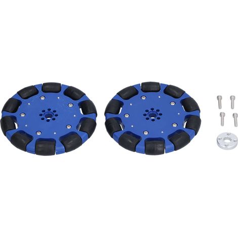 100-mm-Omnidirektionalrad, Neopren-Antriebsrolle, Omni-Räder, Smart-Robot-Auto-Teile, 8-mm-Loch (1/5)