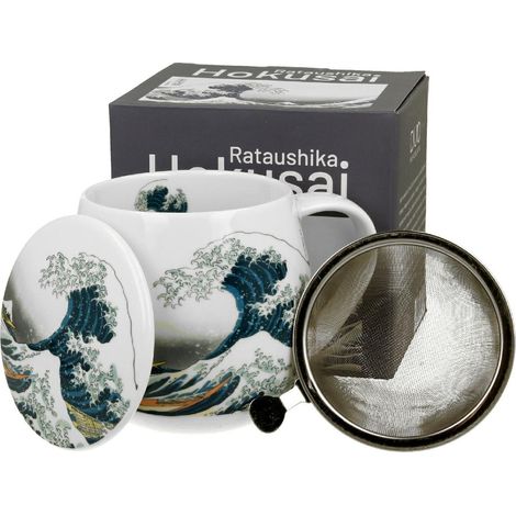 Hokusai 430 ml Becher mit Teesieb