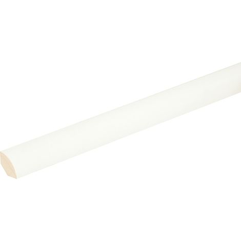 FN Neuhofer Viertelrundstab L0185 RAL9010 240 cm 18 x 18 mm Leisten