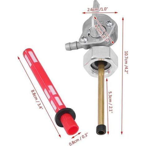 Rubinetto carburante/valvola benzina/interruttore serbatoio universale per moto CB350 CB400 CB750 CX500 (1/3)