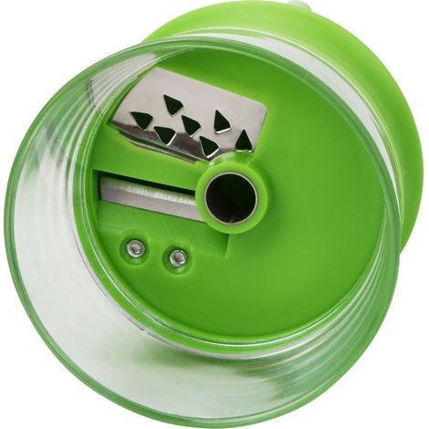 Espiralizador manual de verduras con 1 cuchilla – Cortador manual de verduras para espaguetis de verduras – Verde (1/5)