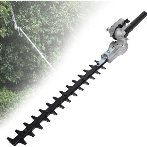 Tête de taille-haie à double lame 41,5 cm  Acier au manganèse 65  Compatible diamètre 26 mm  Pour débroussailleuses et taille (1/4)