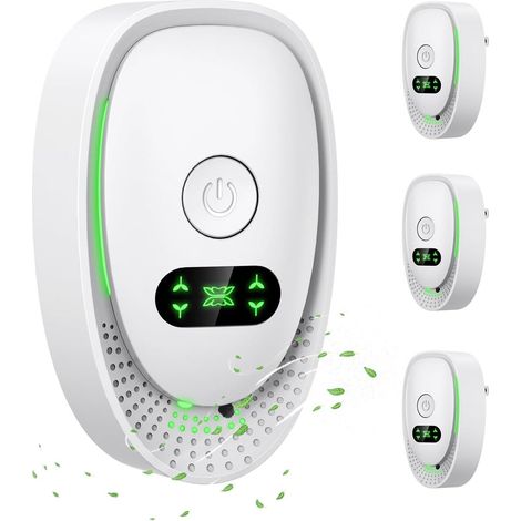 Steckdosen-Luftreiniger – Luftreiniger mit negativen Ionen – Tragbare Mini-Luftreiniger – 4er-Pack – Leiser Betrieb – Ideal für Küche, Schlafzimmer und Büro (1/3)