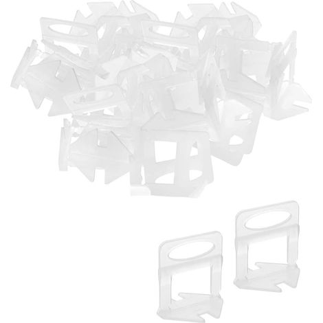 Croisillon Autonivelant 3 mm, 200 Pièces Languettes de Nivellement Espaceurs de Carrelage Cale Carrelage Sol, Système de Nivellement de Carrelage pour Hauteur de Carrelage 3-12 mm (1/5)