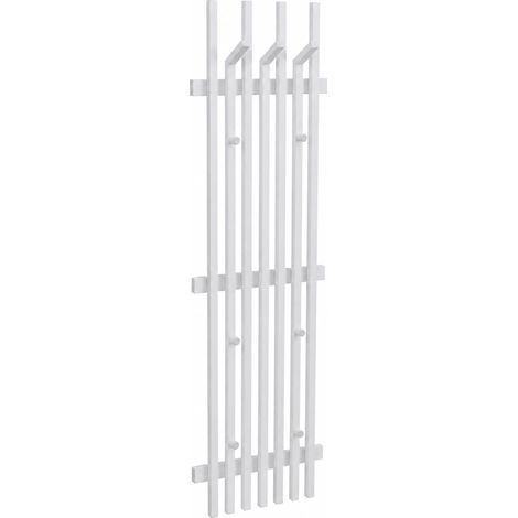 [NEUWERTIG] MCA Garderobenpaneel HHG-394, Wandgarderobe Garderobenleiste Holzgarderobe, Massiv-Holz 135x40cm Eiche weiß (1/5)